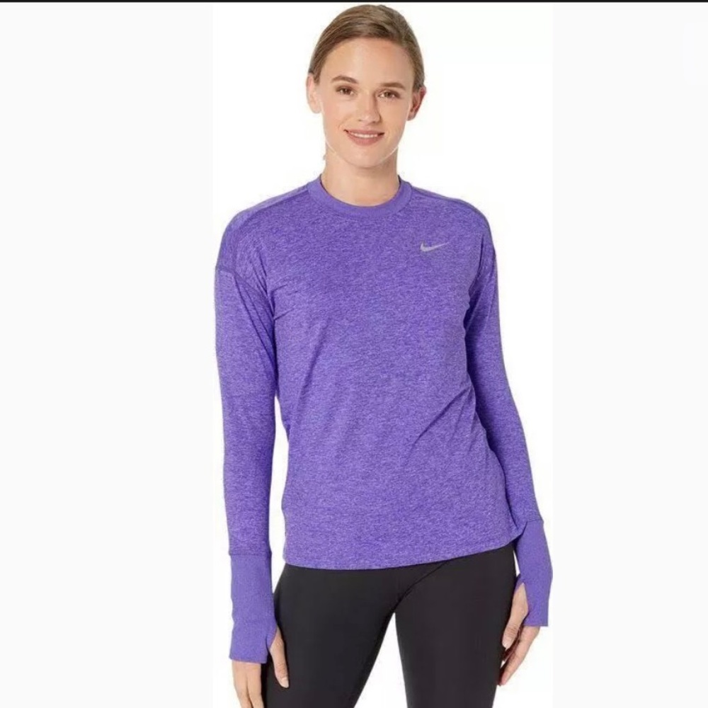 NWT Purple Nike Element Long Sleeve Running Top